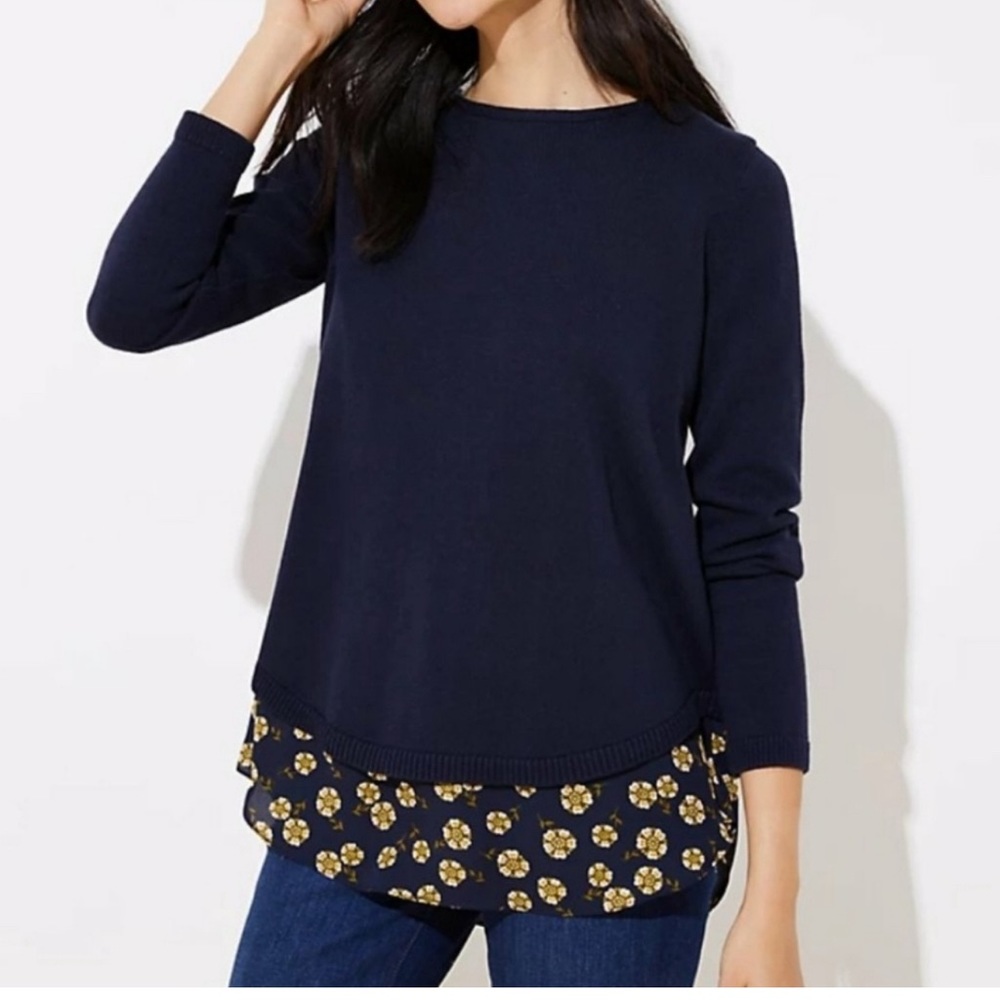 Loft xs navy sweater